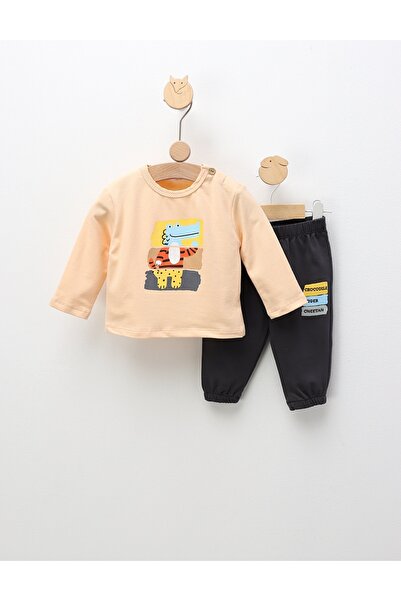 MiniKids Κοστούμι κροκό, κρεμ-γκρι