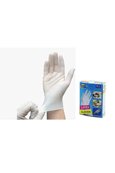 LTG Nova Eldiven Latex Eldiven Muayene Eldiveni S/M