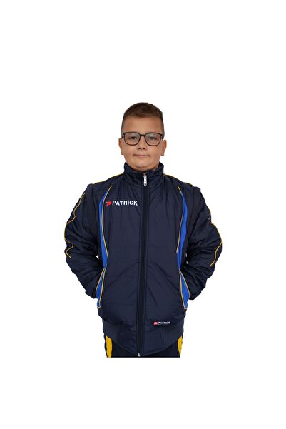 PATRİCK Μπουφάν PATRICK με αποσπώμενα μανίκια, ΝΑΥΤΙΚΟ ΜΠΛΕ-ΜΠΛΕ-ΚΙΤΡΙΝΟ, XS ...