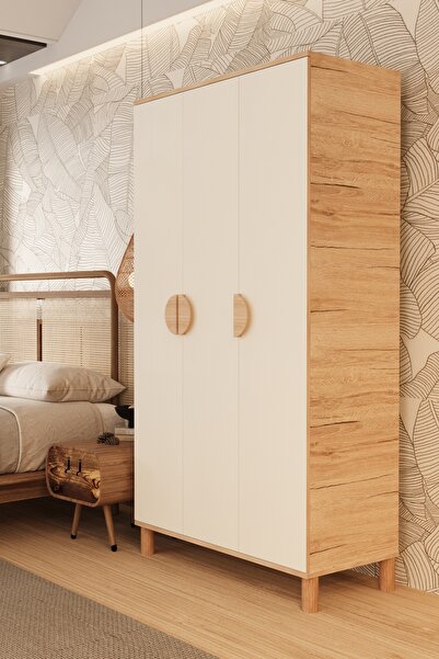 Metalia GM 1003 3 KAPAKLI AYAKLI BOHEM GARDIROP