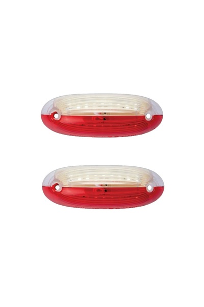 ERK 2x Φως πινακίδας αυτοκινήτου LED 12-24V λευκό κόκκινο