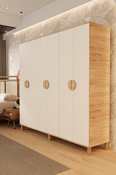 Metalia GM 1006 6 KAPAKLI AYAKLI BOHEM GARDIROP