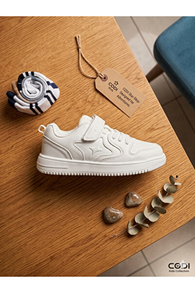 Cool Kids Unisex Παιδικά Λευκά Καλοκαιρινά Αντιιδρωτικά Αντιολισθητικά Παπούτ...