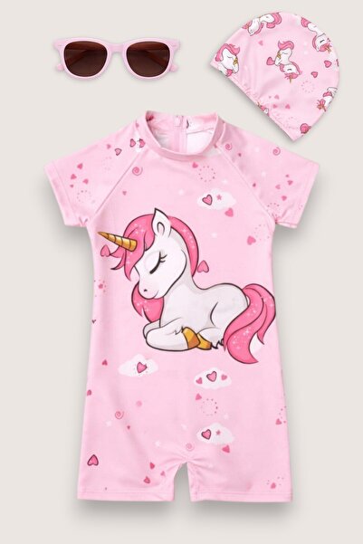 My Kids Wear Παιδικό Σετ Μαγιό με Σχέδια - Σετ 2 τεμαχίων με Μπόνε και Γυαλιά...