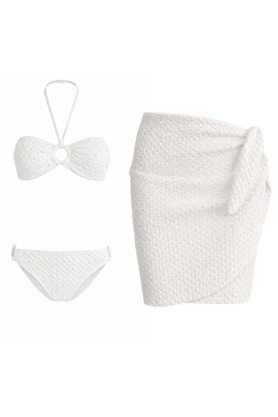 SAILOR moda Set bikini fără bretele Pareolu cu inel
