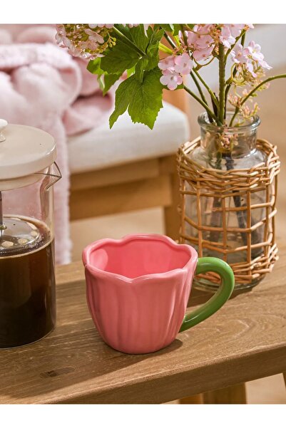 LC Waikiki LCW HOME Karışık Çiçek Figürlü Seramik Kupa 280 Ml