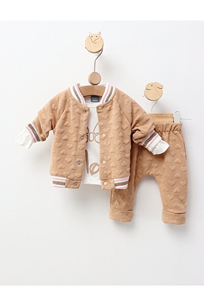 MiniKids Compleu Μίνι Μάους Αγάπη, μπεζ