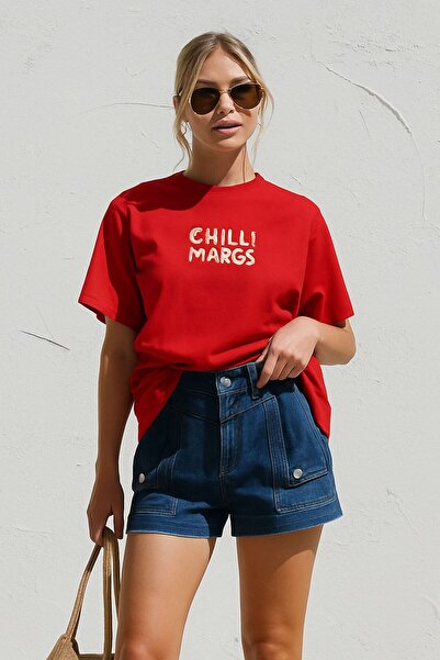 BENROMA Μπλουζάκι με στάμπα CHILLI MARGS, OVERSIZE, UNISEX, 1PV2