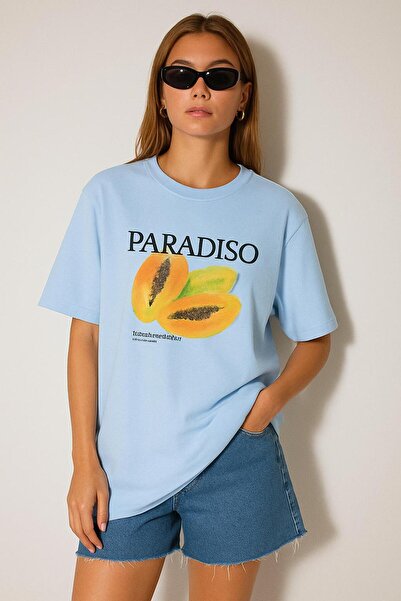 DM DOLCE MORE TRICOU CU IMPRIMEU PARADISO OVERSIZE UNISEX 1PV1