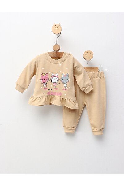 MiniKids Compleu Ας χορέψουμε, μπεζ