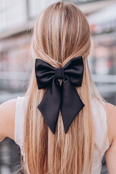 MY VİNTAGE Γυναικεία σατέν αυτόματη αγκράφα με φιόγκο