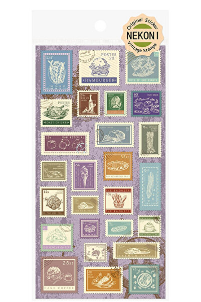 Şehir Online Mağazacılık Σετ αυτοκόλλητων με ανάγλυφες vintage σφραγίδες, τρι...