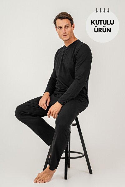 Arnetta 100% Cotton Long Sleeve Men's Pajama Set Boxed Product