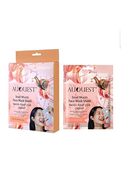Auquest ماسك قناع الوجه بخلاصة الحلزون 10 أقنعه