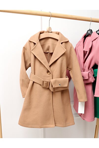 MiniKids Πάλτο Φάσιον Γουέι μοντέλο μπεζ