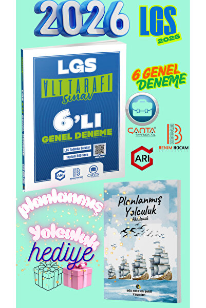 Çanta Yayınları 2026 LGS 8 SINIF TÜM GENEL PAKET 6 LI DENEME SINAVI ARI BENİM...