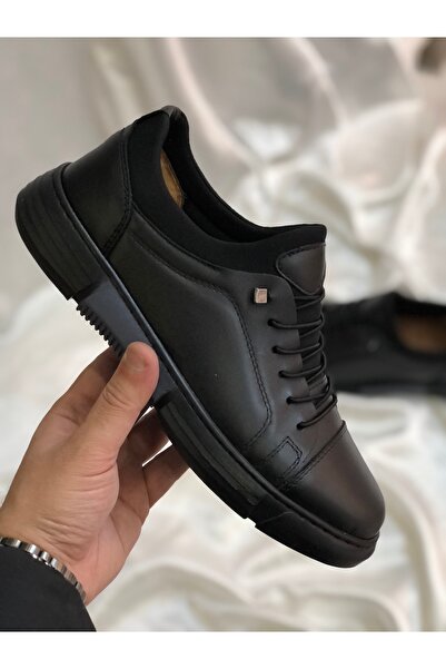Hg Ayakkabı Ricardo Black Genuine Leather Casual Shoes