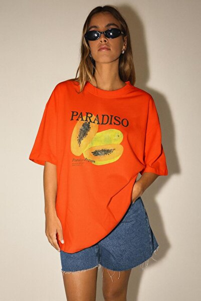 BENROMA Μπλουζάκι με στάμπα PARADISO, OVERSIZED, UNISEX, 1PV1