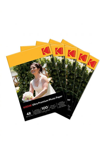 Kodak 260 Gram 5'li 10x15cm 100'lük Parlak Glossy Ultra Premium İnkjet Fotoğr...