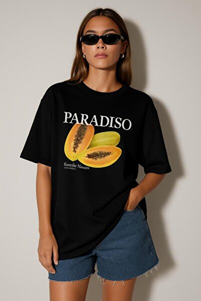 BENROMA Μπλουζάκι με στάμπα PARADISO, OVERSIZED, UNISEX, 1PV1