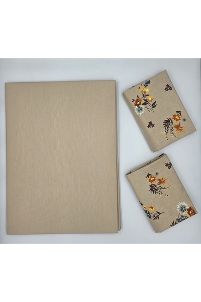 pınarhome collectıon 100% Organic Cotton Fabric Solid Color (Without Elastic)...