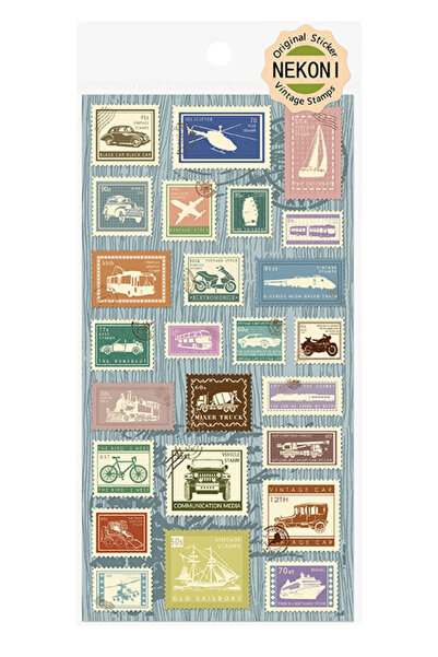 Şehir Online Mağazacılık Σετ αυτοκόλλητων με ανάγλυφες vintage σφραγίδες, τρι...