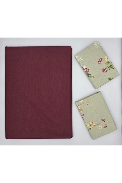 pınarhome collectıon 100% Organic Cotton Fabric Solid Color (Without Elastic)...