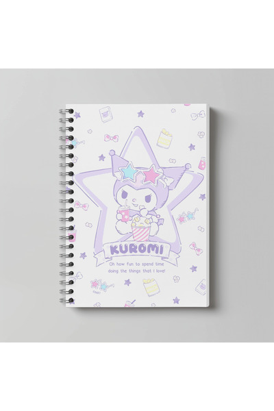 nihonwosekai Sanrio Kuromi Cinnamoroll Melody Purin Anime Notebook A4 Size 60...