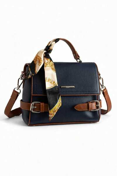 WİKİDAYS.S MODA TRENDİ Women's Scarf Detailed Cross Strap Buckle Shoulder Bag...