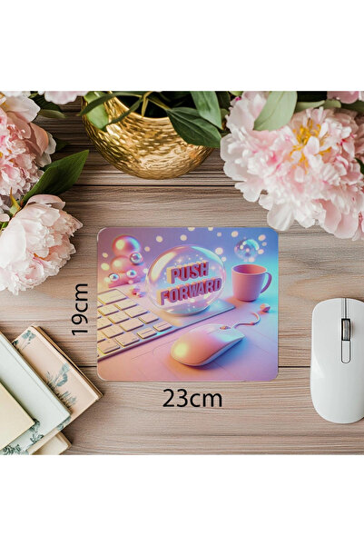 Empressco Mouse Pad cu slogan "Mergi înainte" Design energizant 19x23 cm 2 mm...