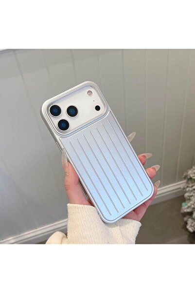 n noppax İphone 17 Pro Max Uyumlu Rimowa Çizgili Premium Kılıf Arka Kapak Çiz...