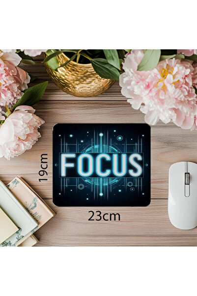 Empressco Mousepad Neon cu tranziție albastru-negru – FOCUS - 19x23 cm 2 mm M...