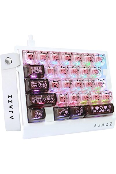 AK029 One Hand Wired Magnetic Switch Gaming Keyboard- RGB-29 Key-8000 Hz