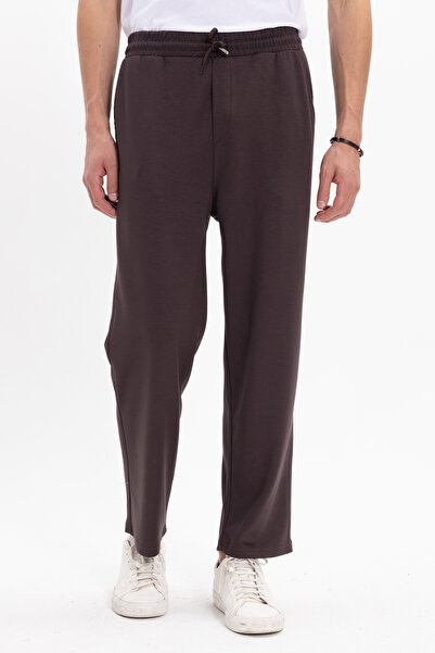 Tudors Men's brown baggy fit relaxed cut modal fabric soft texture drawstring...