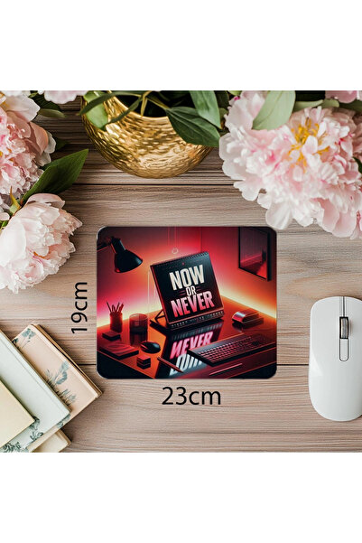 Empressco Mouse Pad cu design strălucitor cu tematică Now Or Never - 19x23cm ...