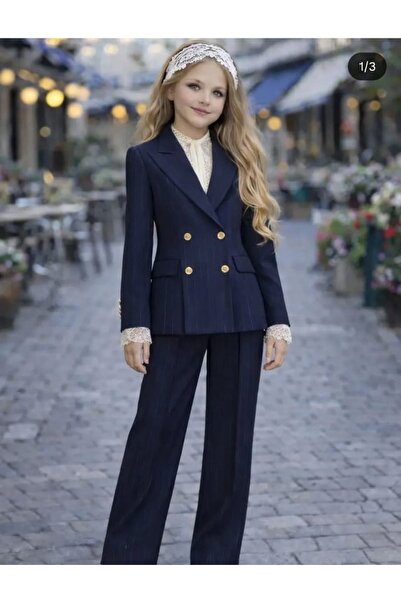 Bisahane Κοριτσίστικο Σετ Μπουφάν, Παντελόνι, Πουκάμισο και Μπαντάνα