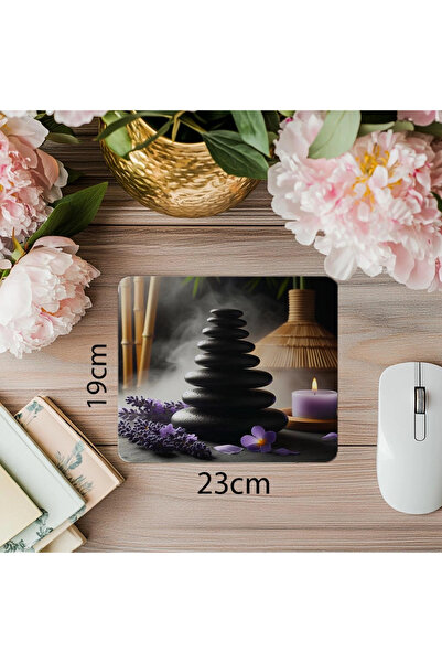 Empressco Design mouse pad spa cu fundal de bambus - 19x23 cm 2 mm dreptunghi...