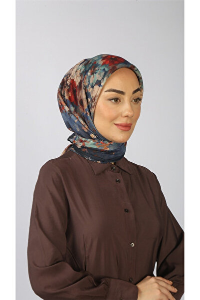 locella Lo'cella Pamuklu Soft Eşarp 4554-6 Mavi
