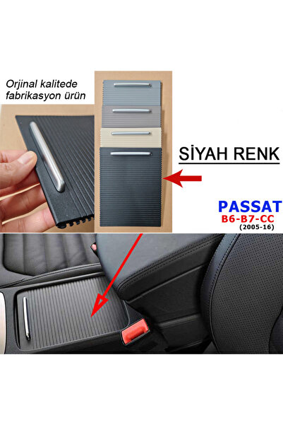 GCP German Car Parts حامل أكواب باسات مع غطاء تخزين أسود - باسات B6 B7 VWCC