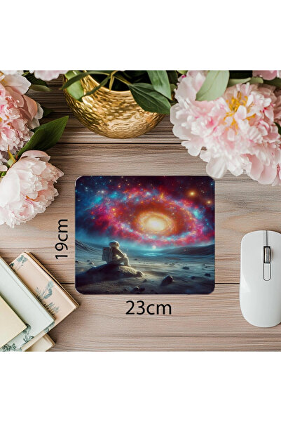 Empressco Mouse Pad Observarea Galaxiei Surréaliste - 19x23 cm 2 mm dreptungh...