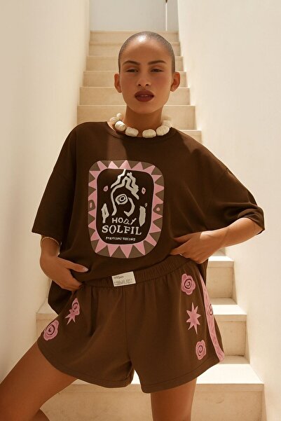 BENROMA Μπλουζάκι με στάμπα TIBRAIL, Oversize Unisex T-shirt 2PV1