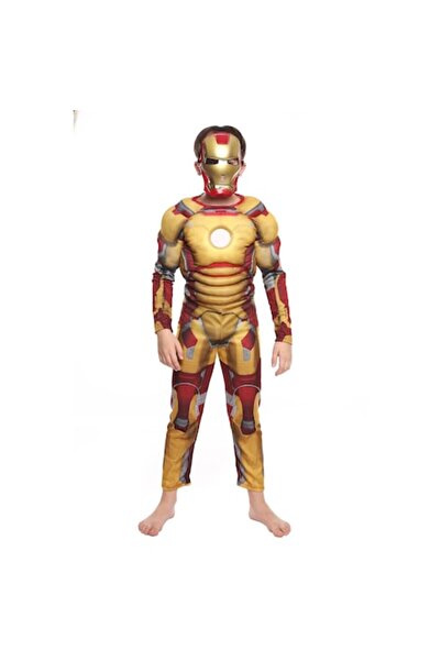 GIMASE Costum de supererou Iron Man auriu