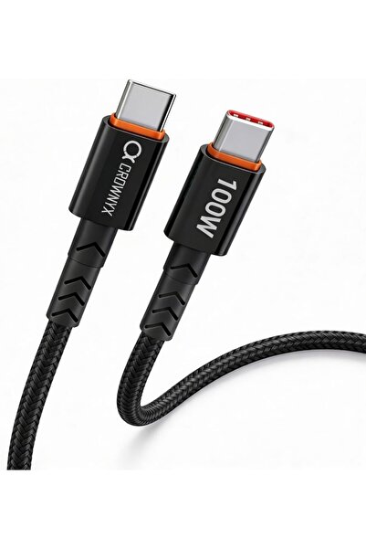 CROWNYX CCC140 1M Type C to Type C Fast Charging Cable 100W PD