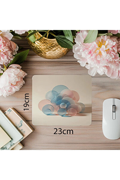 Empressco Mouse Pad cu cerc în culori de tranziție moale - 19x23cm 2mm dreptu...