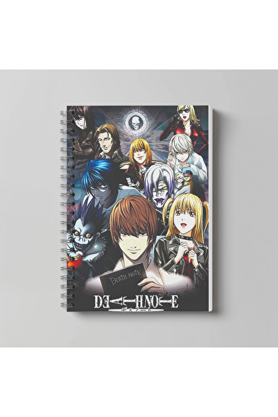 nihonwosekai Death Note Anime Defter A4 Boy 60 Yaprak Çizgisiz Karakter Baskılı