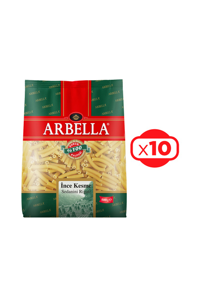Arbella İnce Kesme Makarna 500 gr x 10 Adet