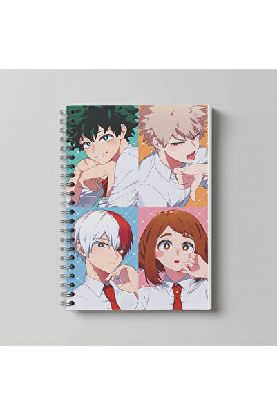 nihonwosekai My Hero Academia Anime Notebook A4 Size 60 Sheets Unlined Charac...