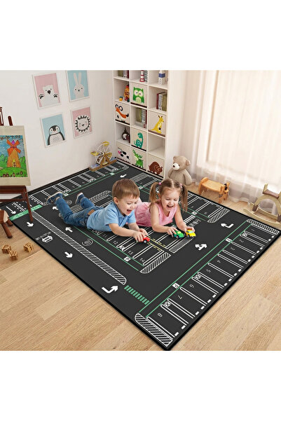 Destello ®   Χαλάκι παιχνιδιού με σχέδιο πόλης και χώρου στάθμευσης αυτοκινήτ...