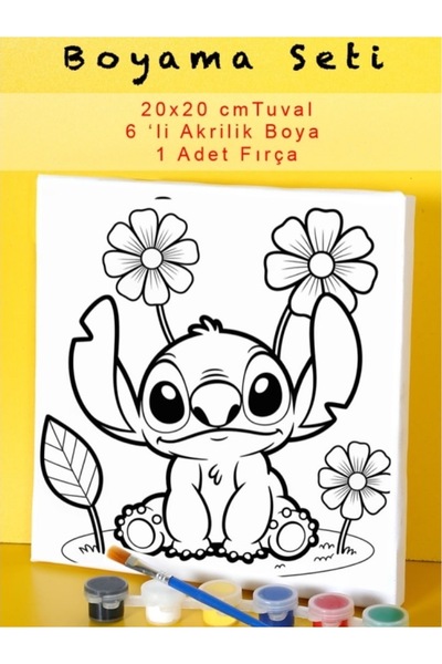 Tuval Stitch bahçede boyama seti