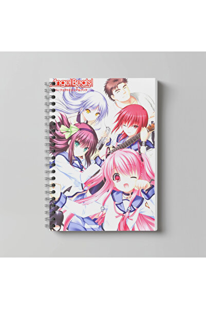 nihonwosekai Angel Beat anime sveska A4 veličine, 60 listova, bez linija, sa ...